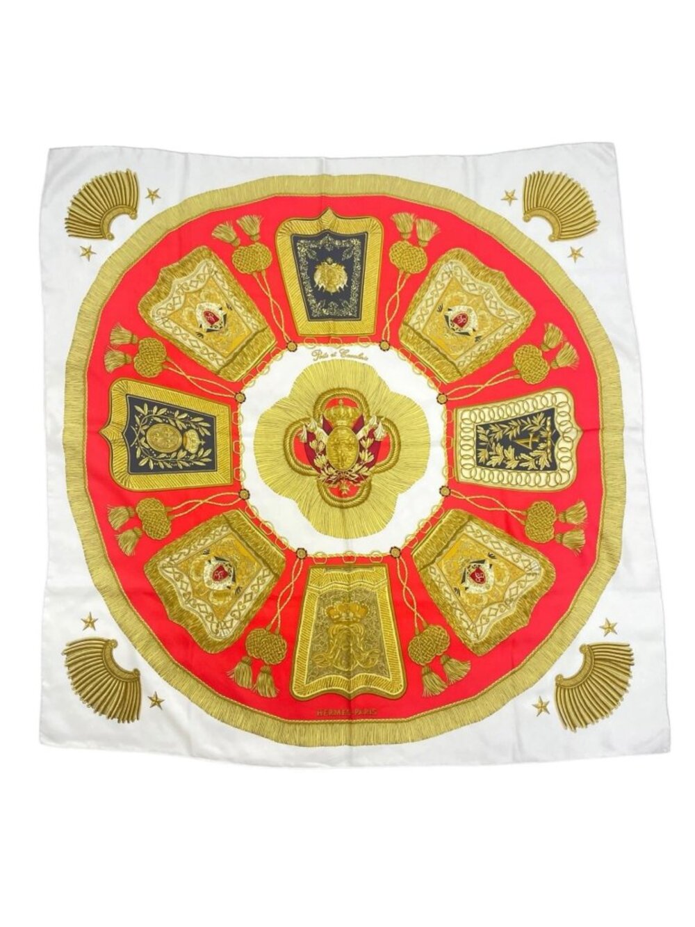 Hermes Poste Et Cavalerie Saber Decoration Bag Scarf Silk Multicolor Carre 90